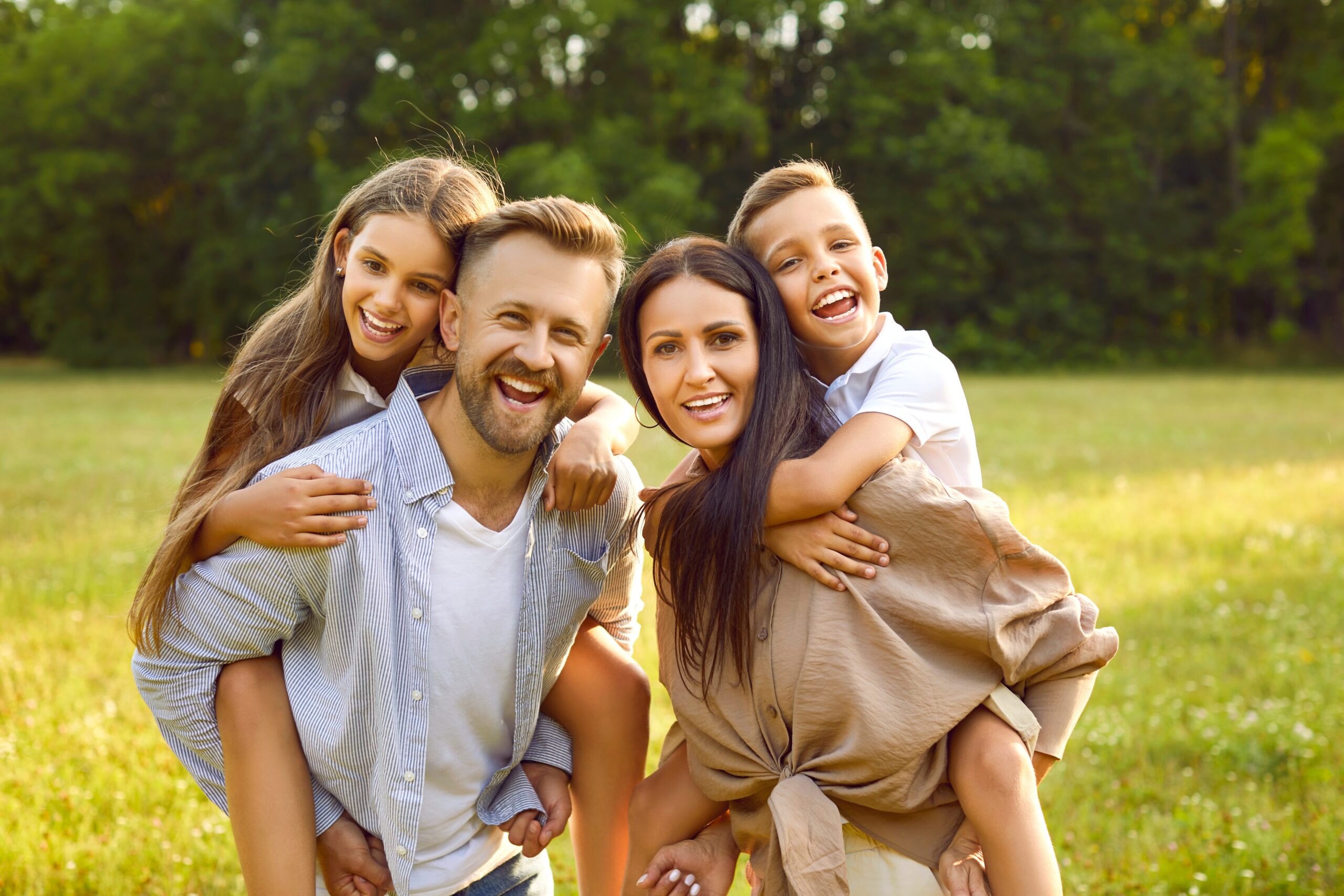 Happy Family after meeting with attorney for wills in Charleston SC