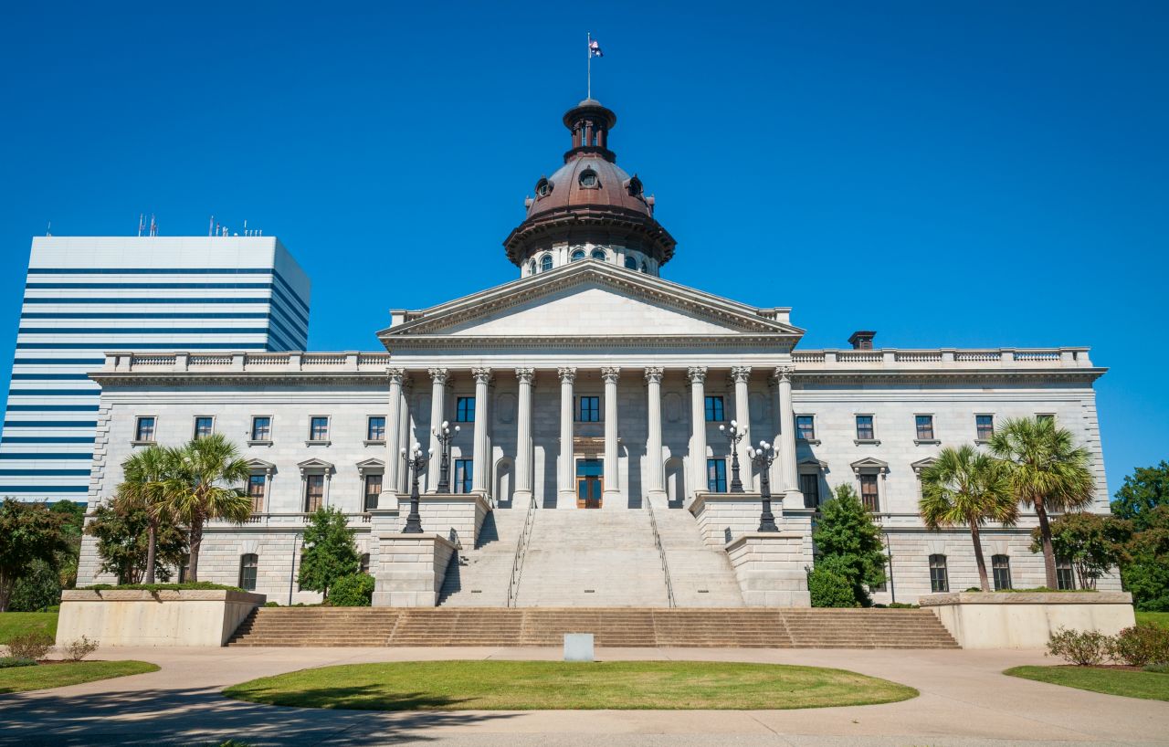 South Carolina State House in Columbia representing estate tax planning and legal strategies for South Carolina families